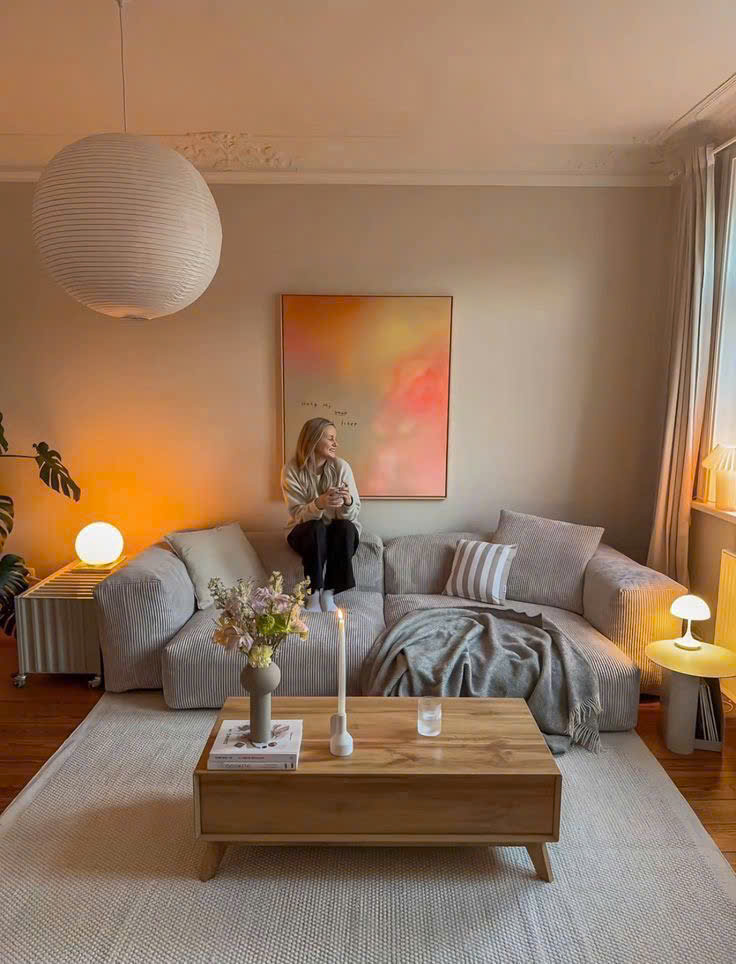 Sofa Vải Nhung Lớn 2m5 x 1m2 – Phong Cách Vintage Hiện Đại